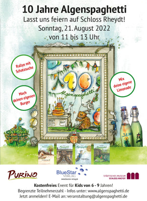 Wir feiern auf Schloss Rheydt 10 Jahre Algenspaghetti Kinderbuchserie!