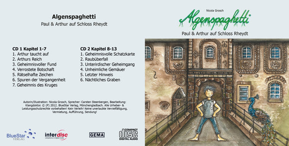 Hörbuch Algenspaghetti - Paul & Arthur auf Schloss Rheydt